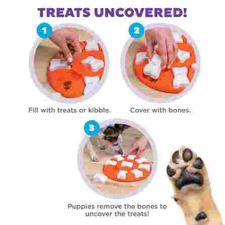 OUTWARD HOUND Puzle Treat Tumble, Sarkana, L rotaļlieta, 1 gab.