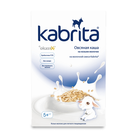 KABRITA Auzu pārslu biezputra, 180 g