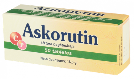 ASKORUTIN tabletes, 50 gab.
