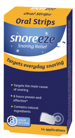 SNOREEZE pret krākšanu aukslēju mutē šķīstošas plāksnītes, 14 gab.