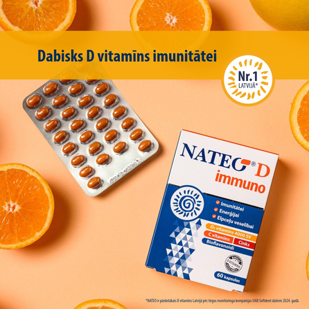 NATEO D immuno SV4000 kapsulas, 60 gab.