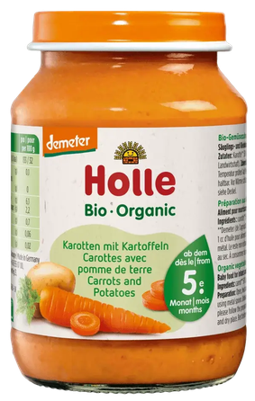 HOLLE Burkānu un kartupeļu biezenis, 190 g