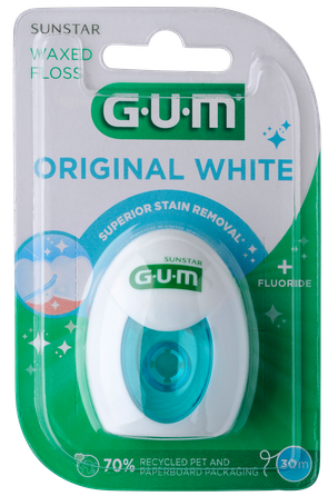 GUM Original White (30 m) zobu diegs, 1 gab.