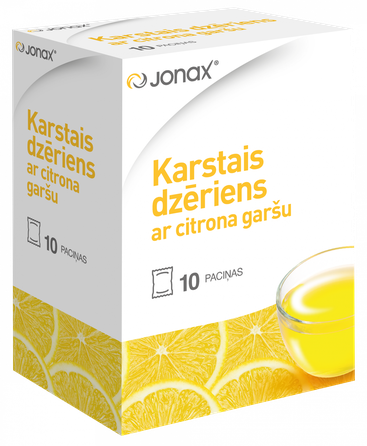 JONAX ar citrona garšu karstais dzēriens, 10 gab.