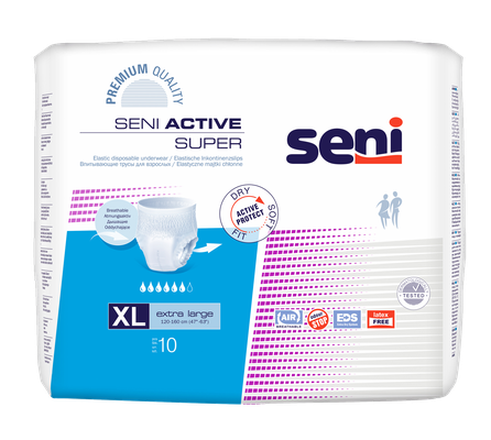 SENI Active Super XL biksītes, 10 gab.