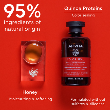 APIVITA Quinoa Protein & Honey šampūns, 250 ml