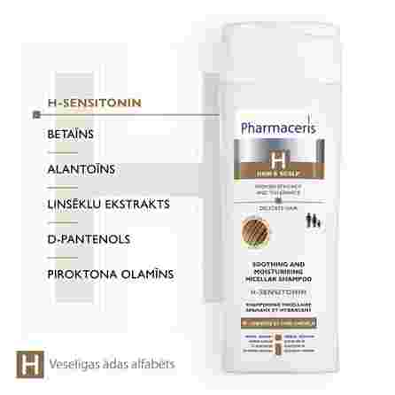 PHARMACERIS Ph H-Sensitonin šampūns, 250 ml