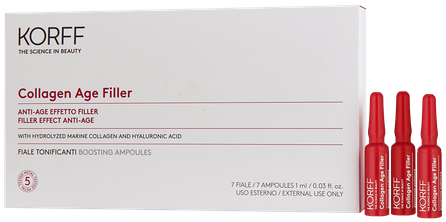 KORFF Collagen Age Filler pretnovecošanās līdzeklis 1 ml ampulas, 7 gab.