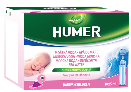 HUMER Izotonisks Jūras Ūdens 5 ml šķīdums, 18 gab.