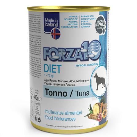 FORZA10 Diet Tuncis mitrā barība, 400 g