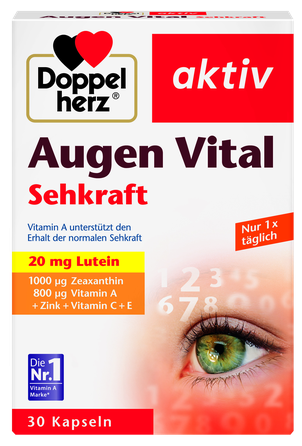 DOPPELHERZ Aktiv Augen Vital kapsulas, 30 gab.
