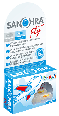 SANOHRA  FLY CHILDREN ausu aizbāžņi, 2 gab.
