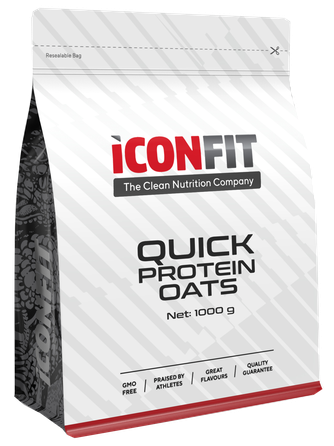 ICONFIT Quick Protein Oats Apple-Cinnamon biezputra, 1000 g