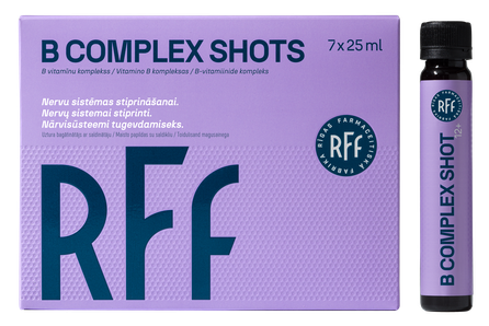 RFF B Complex Shots 25 ml pudelītes, 7 gab.