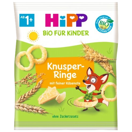 HIPP Organic Crunchy Loops uzkoda, 25 g