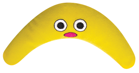 PETSTAGES Boomerang Buddy, Dzeltena rotaļlieta, 1 gab.