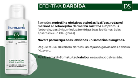 PHARMACERIS Ds Octopirox šampūns, 125 ml
