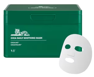 VT COSMETICS Cica Daily Soothing auduma sejas maska, 30 gab.