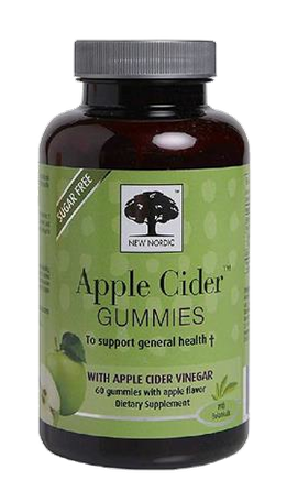 NEW NORDIC Apple Cider Gummies košļājamās pastilas, 60 gab.