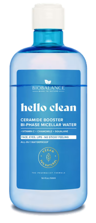 BIOBALANCE Hello Clean micelārais ūdens, 500 ml