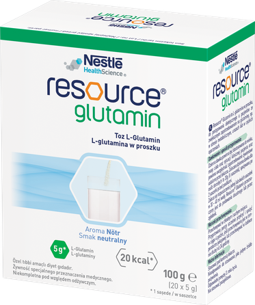NESTLE Resource Glutamin 5 g paciņas, 20 gab.