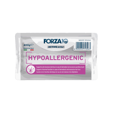FORZA10 Active Vetdiet Cat Hypoallergenic, Kaķiem sausā barība, 400 g