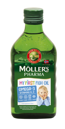 MOLLERS Baby My First Fish Oil Zivju Eļļa šķidrums, 250 ml