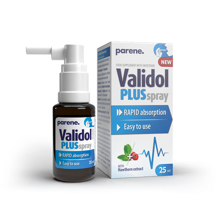 PARENE Validol Plus sprejs, 25 ml