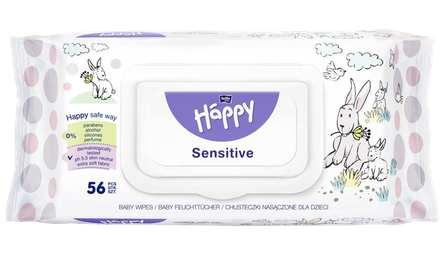 BELLA Sensitive mitrās salvetes, 56 gab.