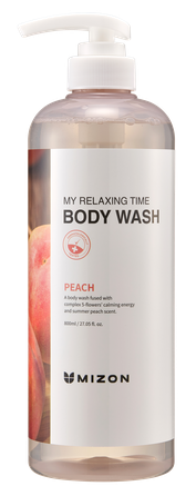 MIZON My Relaxing Time [Peach] dušas želeja, 800 ml