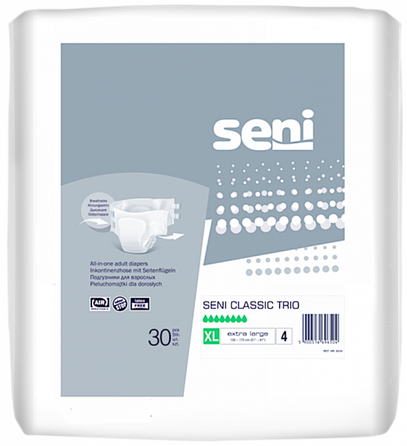 SENI Classic Trio Large (100-150 cm) autiņbiksītes, 30 gab.