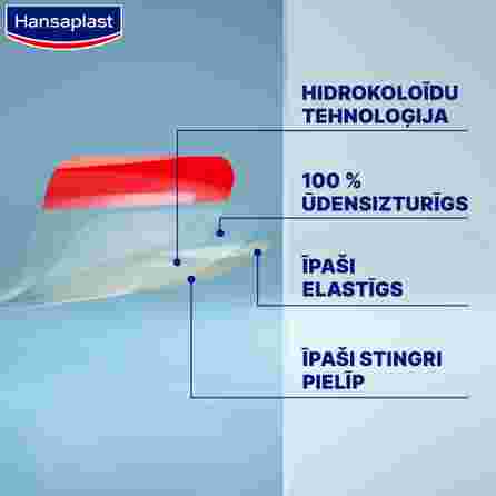 HANSAPLAST Second Skin Protection Hydrocolloid plāksteris, 6 gab.