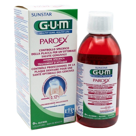 GUM Paroex 0,12% CHX mutes skalojamais līdzeklis, 300 ml