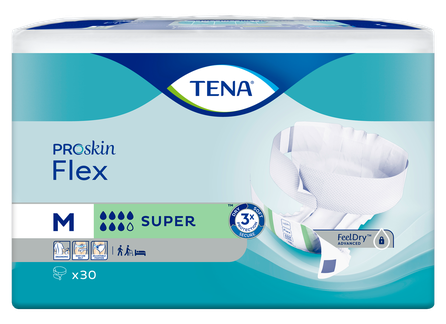 TENA Flex Super M autiņbiksītes, 30 gab.