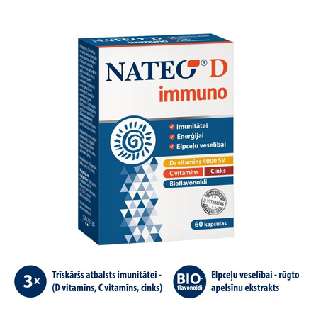 NATEO D immuno SV4000 kapsulas, 60 gab.