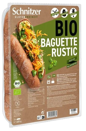 SCHNITZER Bio Baguette Rustic maizītes, 320 g