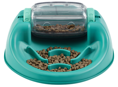 OUTWARD HOUND Puzle Dog Spin N' Eat, Zaļa rotaļlieta, 1