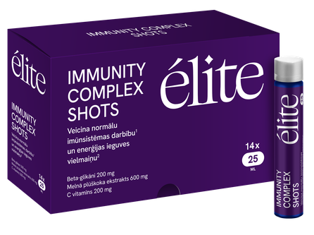 ELITE  Immunity Complex Shots 25ml pudelītes, 14 gab.