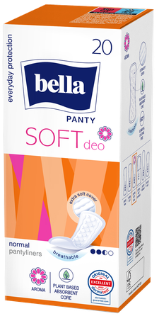 BELLA Panty Soft Deo Fresh ikdienas ieliktnīši, 20 gab.