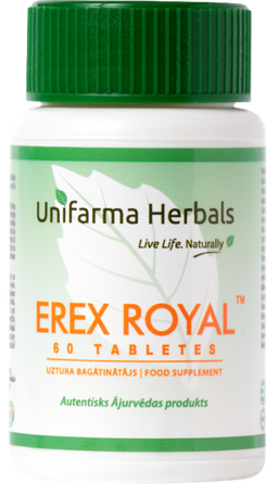 UNIFARMA HERBALS Erex Royal tabletes, 60 gab.