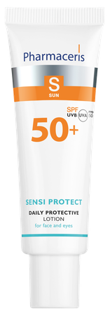 PHARMACERIS S Sensi Protect SPF 50+ sejai un acu zonai aizsargājošs losjons, 50 ml