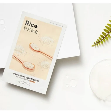 MISSHA Airy Fit Rice sejas maska, 19 g