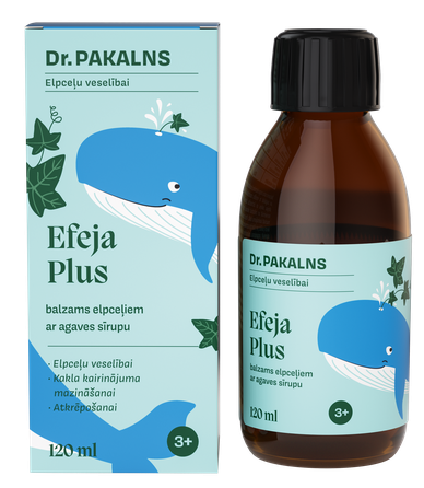 DR. PAKALNS Efeja Plus ar agaves sīrupu balzams, 120 ml