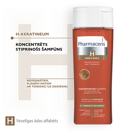 PHARMACERIS H-Keratineum šampūns, 250 ml