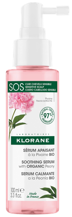 KLORANE ar peonijām jūtīgai galvas ādai serums, 100 ml