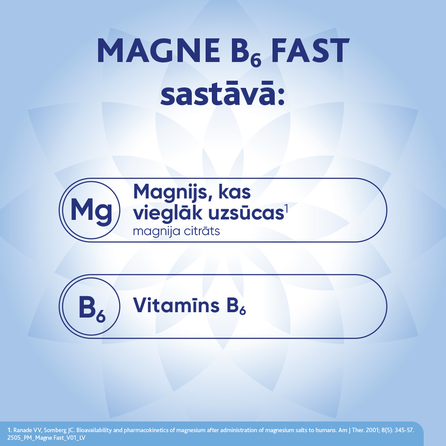 MAGNE B6 Fast šķīdināmais pulveris, 20 gab.