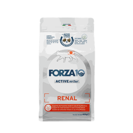 FORZA10 Active Vetdiet Cat Renal, Kaķiem sausā barība, 400 g