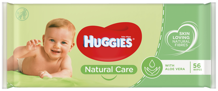 HUGGIES Aloe mitrās salvetes, 55 gab.