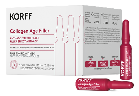 KORFF Collagen Age Filler 1 ml ampulas, 15 gab.