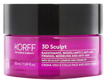 KORFF 3D Sculpt Day aprises veidojošs pretnovecošanās sejas krēms, 50 ml